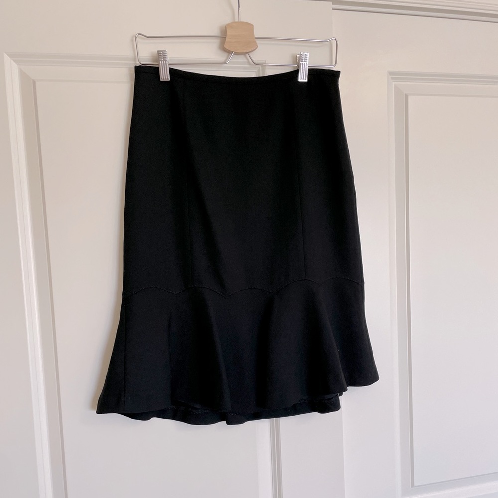 ANN TAYLOR LOFT black wool skirt